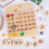 Εκπαιδευτικά ξύλινα παιχνίδια μάθησης Montessori, αέναο ημερολόγιο για την 8