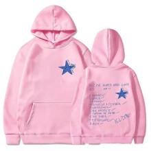 (L, Pink) Billie Hit Me Hard and Soft Hoodie Spring Autunm Casual