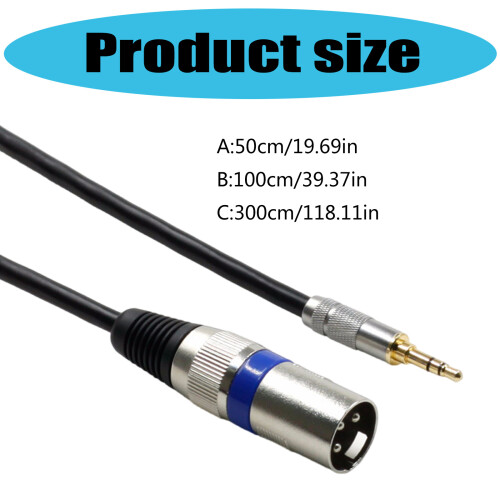 Professionele hulp-naar-kabel draagbare geluidsadapter voor-1m 2