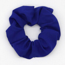 (blue) Scrunchid hair tie, solid color chiffon, high-end fluorescent hair tie, scrunchie hair accessory