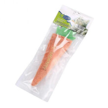 Soft Plush Carrot and Eggplant Shaped Chewing Toy for Domestic Cats and Kittens, Ideal for Molar Bite and Playtime Activities