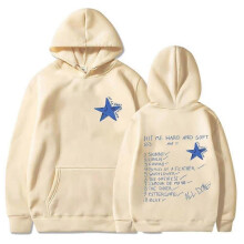 (3XL, Khaki) Billie Hit Me Hard and Soft Hoodie Spring Autunm Casual