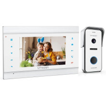 Visiophone Filaire - BAZARLAND30 - 7 Pouces - Vision Nocturne - Étanchéité IP 65 - 2 Fils