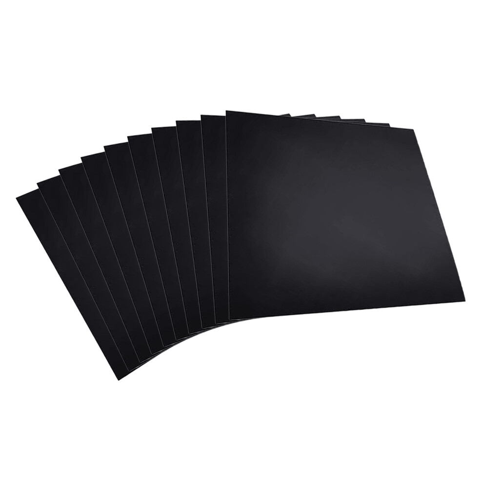 10pcs Record Inner Sleeves Kraft Paper-Black card without h-image-OPC-PNRG2MK-NEW