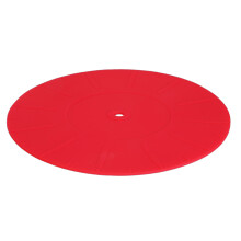 Silicone Slipmat for Vinyls Records Players, 6.69inch-Red