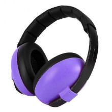 Foldable Design Noise Cancelling Earmuff for Children's Hearing Protection - Purple