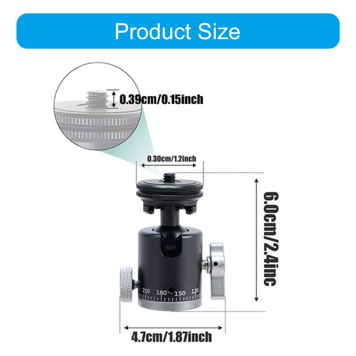 Innovative Panoramic Mini Tripod Head RJ084 Small  Tripod Head 2