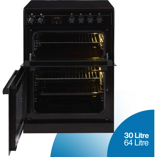 Altimo CEDC602B 600mm Double Oven Cooker with Ceramic Hob 1