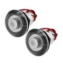 2Stk 12V Blaue LED Gehwegbeleuchtungen Tauchlampe Marine Beleuchtung Wasserdichte Lampen für RV Sh