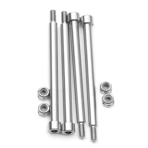 4Pcs 4x60mm Stainless Steel Threaded Hinge Pins and Nuts Set for