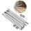 4Pcs 4x60mm Stainless Steel Threaded Hinge Pins and Nuts Set for 2