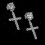 Stylish Gold Cross Earrings for Men 3