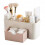 Double-Layer Plastic Makeup Organizer Storage Box for Cosmetics and Jewelry Desktop Container 2