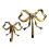 Bow Shaped Wall Hooks for Coats and Bathroom - Gold Single Hanger 4