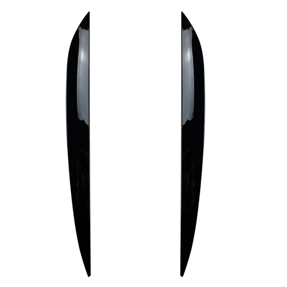 Car Headlight Eyelid Covers Gloss Trim For Touareg 20112018 Scratch Protection Black 9001264012922