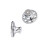 Jewelry Support Backs Nonslip Design Universal Fit Ear-White 1