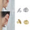 Jewelry Support Backs Nonslip Design Universal Fit Ear-White 3