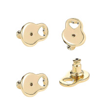 4PCS Secure Locking Earring Backs For Heavy Earrings-Gold