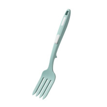 Flexible Fork Silicone Cooking Forks, Lake Blue, Heat Resistant Silicone Kitchen Tools, Large Salad Forks