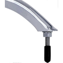 Polished Stainless Steel 8-3/4'' Oval Tube Grab Handle Bar Handrail for Marine Yacht RV