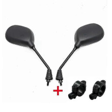 8mm Thread Side Mirrors for Electric Scooter and Bike Universal Fit 50cc to 250cc Modified Rearview Back Mirrors