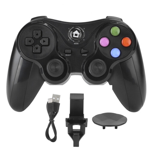 Ergonomics Design Wireless Gaming Controller Compatible With 2.4G Wireless Transmission For PC Windows XP 7 8 10 11 PS3 Steam Android Multi Mode Vibra