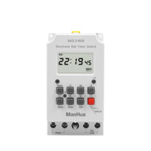 Digital Timer Switch 220V 25A Weekly Programmable LCD Display 99 Daily Cycles  Load Capacity