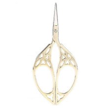 Vintage Creative Leaf Design Scissors Stainless Steel Household Needlework Scissors (Gold)
