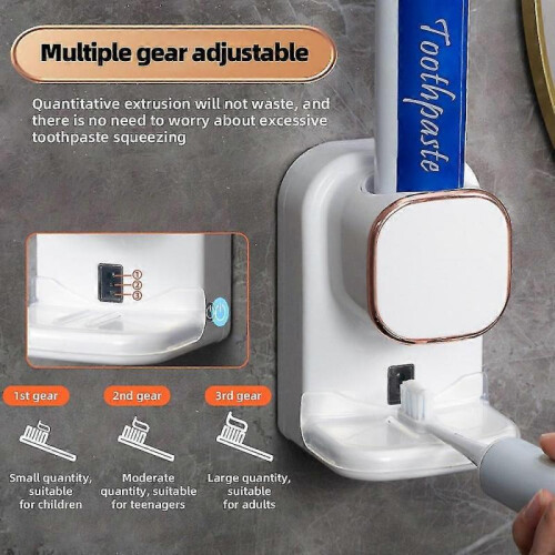 3 Mode Smart Toothpaste Dispenser Automatic Sensor Electric Wall Mounted Toothpaste Squeezer USB Rechargeable 2