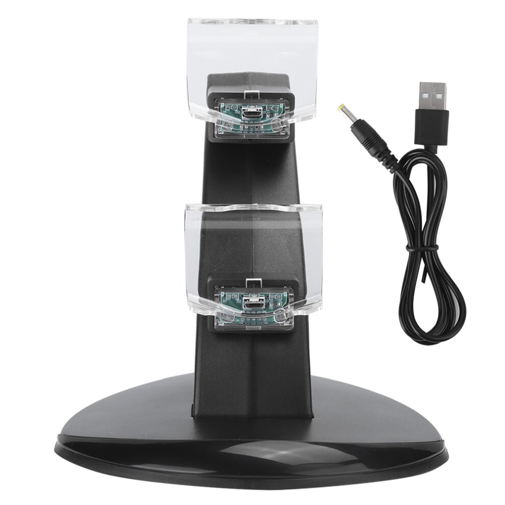 2 In 1 Dual Charging Dock For Ps3 Controller With Led Display, Airplane Inspired Charging Stand Featuring Simultaneous Power Supply, Compact Usb Power 9416038626104