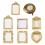 Modern Gold Tone Resin Jewelry Tray Multi-Rectangular golden t 2