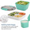 Green Leak-proof Bento Box Salad Container with 3 Compartments 4