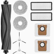 Conjunto de 9 acessórios para o robô aspirador Dreame L10s Ultra/L10 Ultra/L10 Prime, incluindo 1 escova principal, 2 sacos de pó, 2 panos d