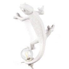 (UK Plug Upward Wall Lamp) Chameleon Desk Lamp Resin Bedroom Bedside Light Wall Sconce