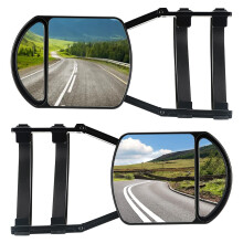 Universal Clipon Towing Mirrors 360 Dual View Wide Angle for Truck Trailer SUV RV Jeep, 2 Pack