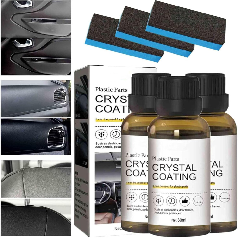 Car Plastic Restoration Kit With Hydrophobic Trim Coating, Longlasting Shine And Gloss Protection 9001264014452