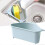 Triangle Sink Drain Basket with Suction Cup for Kitchen Storage - Multi-Function Vegetable and Trash Box 2