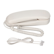 Telefon cu fir durabil pentru o comunicare fără întreruperi, nu necesită alimentare, cu funcție de dezactivare a sunetului și potrivit pentru