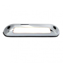 8in RV LED Porch Light Bar DC12V 385LM Silver Shell Amber Lighting Universal for Campers and Boats