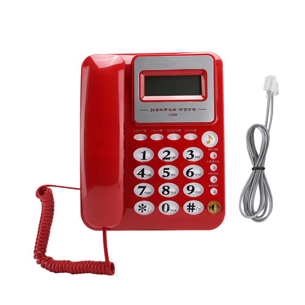Corded Phone For Senior Landline Telephone For Visually Hearing Impaired Elderly Caller Id Speaker Amplified Hd Hands Call Large Buttons Premium Mater 9416038599972