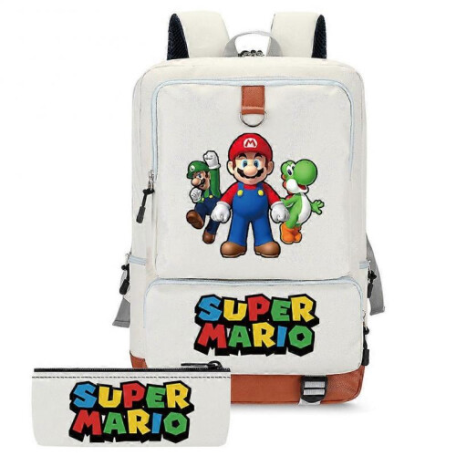 Cartoon backpack for primary and secondary school students, double-shoulder backpack, pencil case, two-piece set, computer bag 1