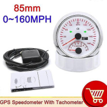 Digital 85MM GPS Speedometer 160 MPH with Tachometer 8000 RPM for ATV UTV Marine Vehicles and Motorcycles