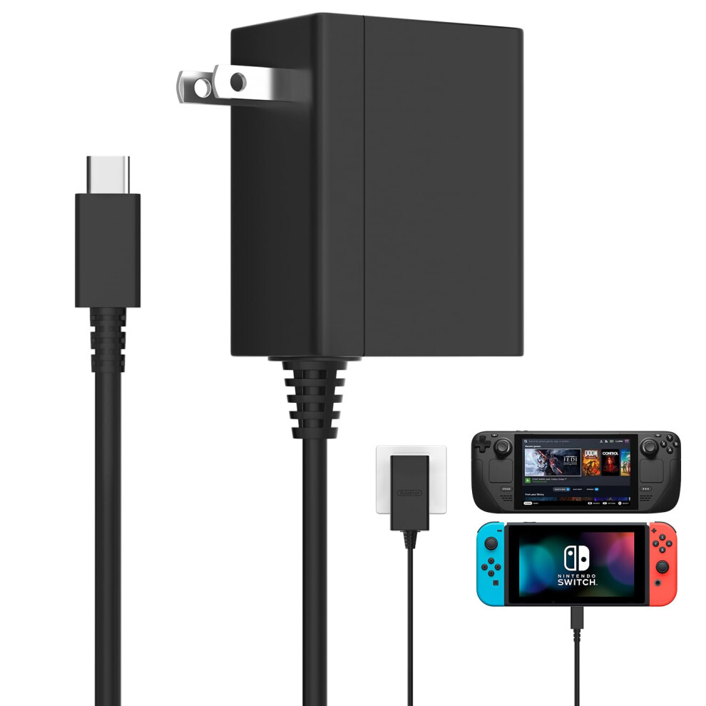Charger 45W Ac Adapter Usbc Fast Charging 5Ft Cable For Nintendo Switch Oled Lite And Steam Deck 9001264015015