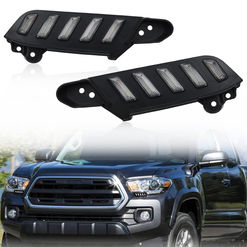 Led Daytime Running Lights With Sequential Switchback Turn Signal For Toyota Tacoma 20162023 9001264013400