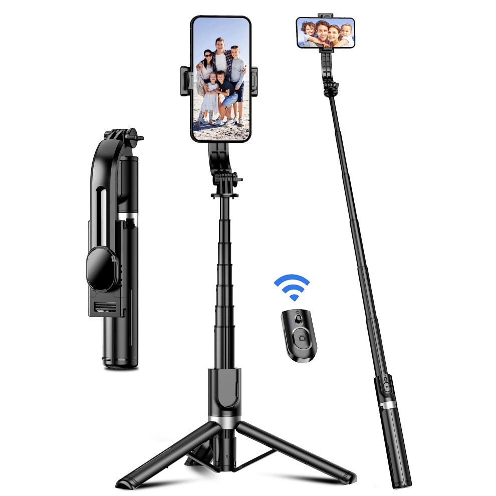 41'' Selfie Stick Tripod With 360 Rotation And Bluetooth Remote, Extendable Phone Tripod Stand For Iphone And Android 9001264015190