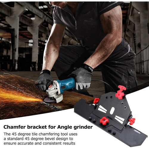 Tile Cutter Tool With Manual Holder, Angle Degree Slider, Red Cutting Device, MultiPurpose 1