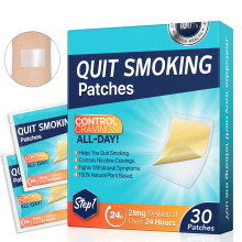 21mg Step 1 Quit Smoking Patch with 24H Controlled Release for Heavy Smokers, 30 Count