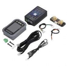 Battery Capacity Monitor 100A with 2.4in LCD Display, APP Control, Voltage Current Meter, Shunt Included