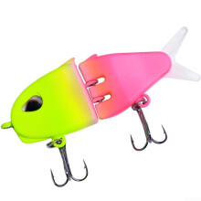 3D Printed Swimbaits 6 Cm For Bass And Trout Fishing With Enhanced Hooking And Natural Movement Yellow Pink