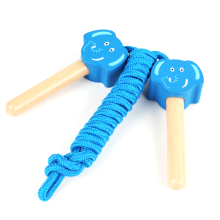 Desenvolvimento da coordenação motora fina, brinquedo educativo Montessori com contas de madeira para arrematar, cordão de algodão resistente com
